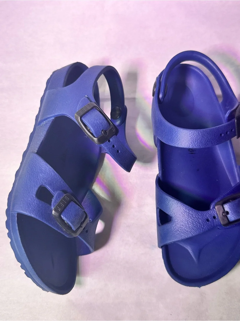 Birkenstock Kids Double-Strap Adjustable Royal Blue Sandals